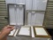 Lot Of 5 Large Picture Frames, 3 On Bottom Have Glass ( Local Pick Up Only )