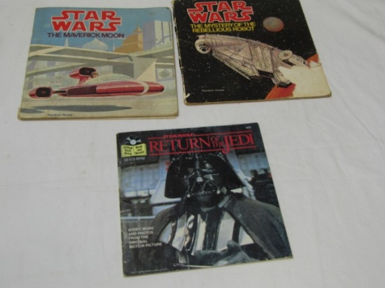 3 Vtg Star Wars Books: 2 From 1979 And 1 From 1983
