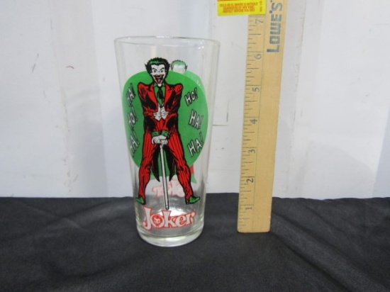 Vtg 1976 D C Comics The Joker Pepsi Super Series Glass