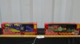 2 N I B And Vtg Nascar Haulers W/ 2 Race Cars