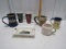 6 Coffee Mugs And A R M S Queen Mary Ship Ashtray