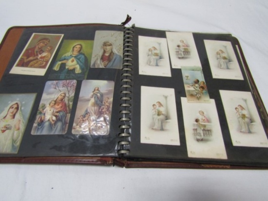 Vtg Album Of Various Saints Icon Prayer Cards
