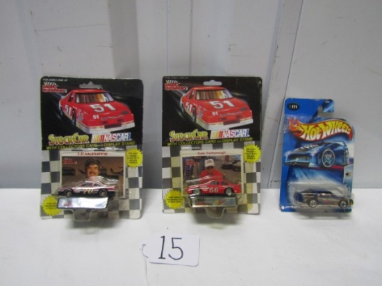3 N I B Die Cast Race Cars