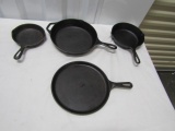 3 Lodge Cast Iron Skilets And An Unknown Maker 6