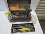 Metal Craftsman Tool Box With Contents   (NO SHIPPING)