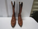 Gently Used Ladies Capezio Leather Cowboy Boots Size 7 M