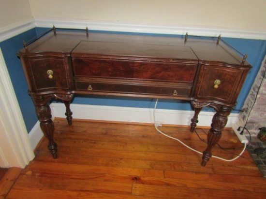 Vtg Mahogany Writing Spinet Desk (Local Pick Up Only)
