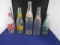 Vtg Soda Bottles: 12 Oz R C Cola; 12 Oz. Cheerwine; 16 Oz. Pepsi Swirl Bottle;