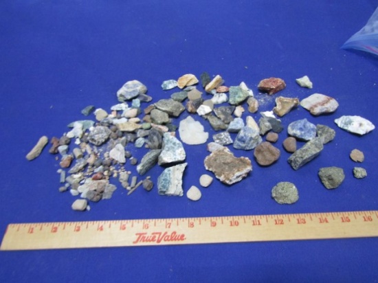 Lot Of Raw Gemstones, Rocks And A Few Fossils