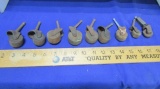Lot Of 8 Antique Wheels For Furniture And 1 Steel One