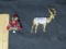 Never Used Christmas Tree Brooch And Reindeer Brooch