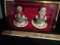 N I B Lenox Holiday Santa And Mrs. Claus Salt And Pepper Shakers