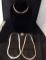 3 Sterling Silver Necklaces And A Sterling Silver Ring