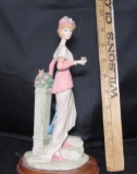 Porcelain Lady W/ A Drink Figurine