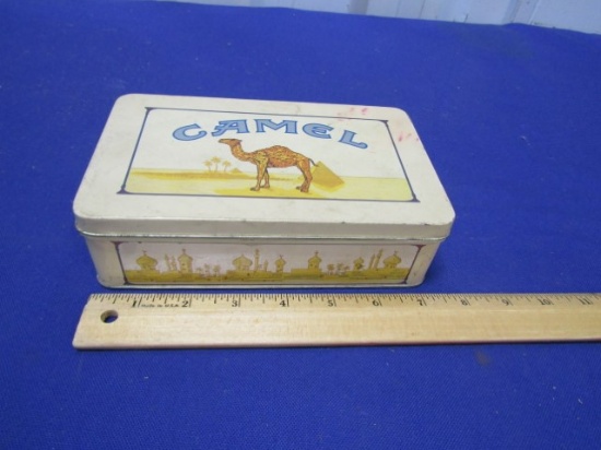 Vtg 1992 Camel Cigarettes Tin Full Of Joe Camel Book Matches