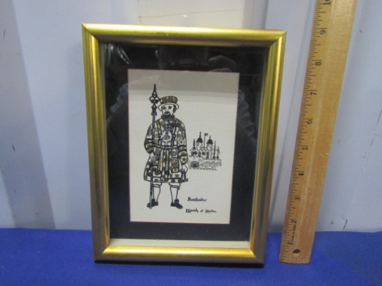 Vtg " Beefeater " Made From Clock And Watch Parts By L. Kersh W/ C O A