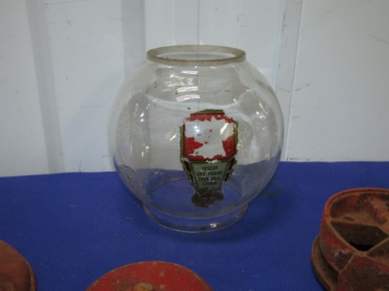 Vtg 1920s-30s Columbus Vending Co. Gumball Machine Parts