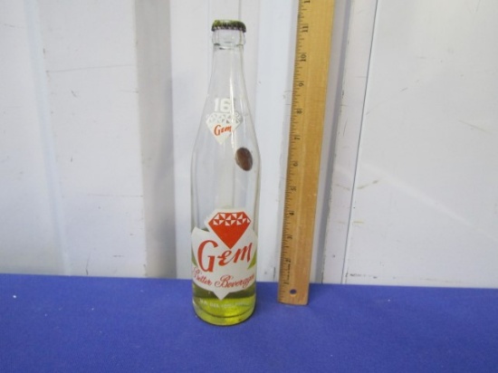 Vtg Gem Better Beverage 16 Ounce Bottle