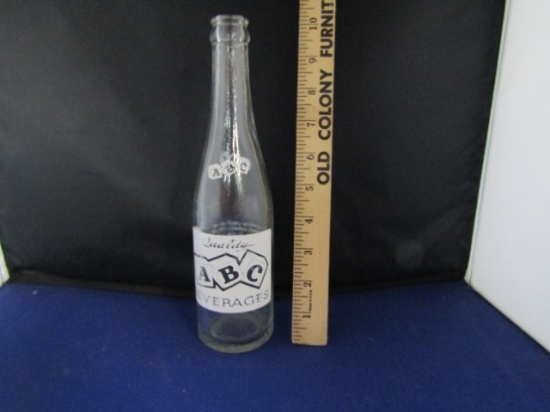 Vtg A B C Quality Beverages 10 Ounce Bottle