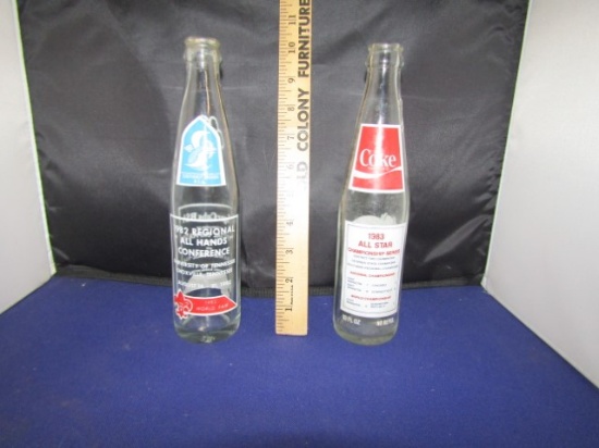 2 Vtg Commemorative Bottles From 1982 And 1983