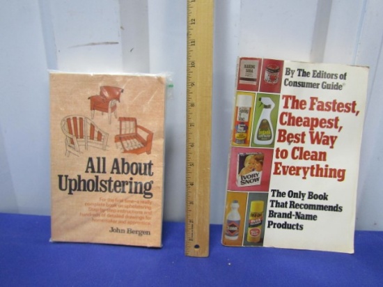2 Good D I Y Books: All About Upholstering And Clean Everything