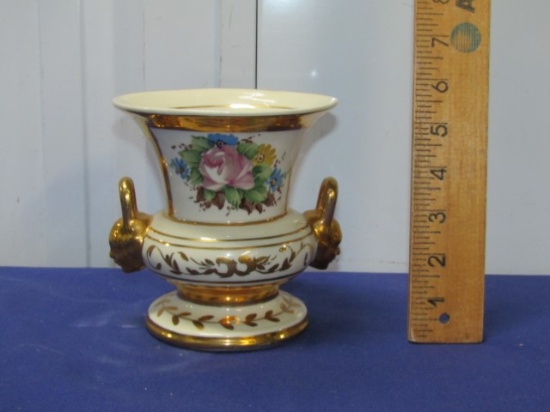 Vtg 1940s-1950s Charleton Hand Decorated Porcelain Vase