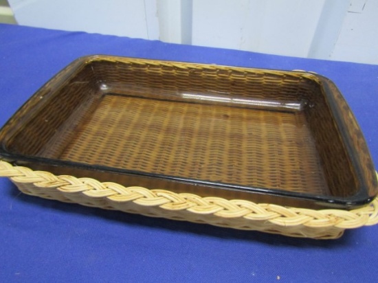 2 Vtg Pyrex And 1 Anchor Hocking Amber Glass Casserole / Baking Dishes (LOCAL PICK UP ONLY)