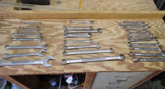 Lot Of Craftsman Wrenches: 16 Standard And 11 Metric