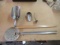 Aluminum Strainer Spoon, 2 Scoops And A Stainless Ladle