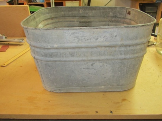Vtg Galvanized Square Tub Patent Number 1985848 (local Pick Up Only )