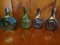4 Vtg Wheaton Glass Bottles W/ Famous People Embossed