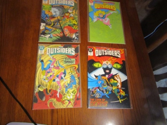 4 Vtg D C Comics April, May, June And July 1987 #s 18, 19, 20 And 21 The Outsiders