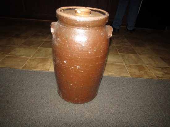 Antique Stoneware Pottery Butter Churn  (Local Pick Up Only)