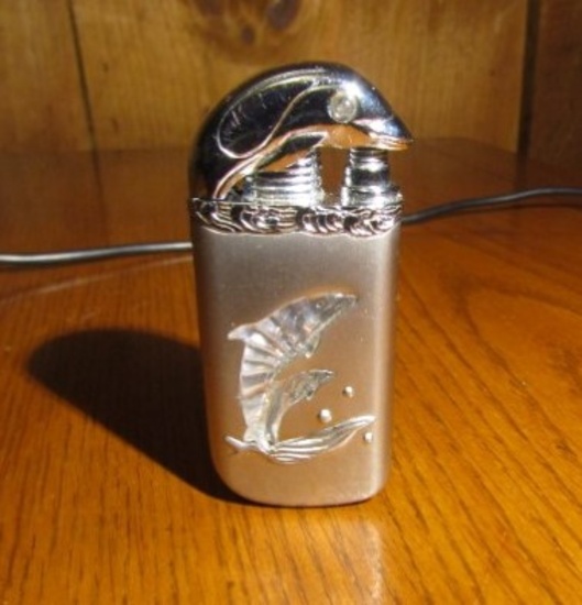Modern Dolphin Themed Butane Lighter