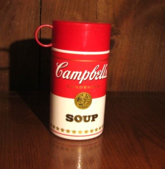 Vtg 1998 Campbell's Soup Thermos / Soup Can-tainer