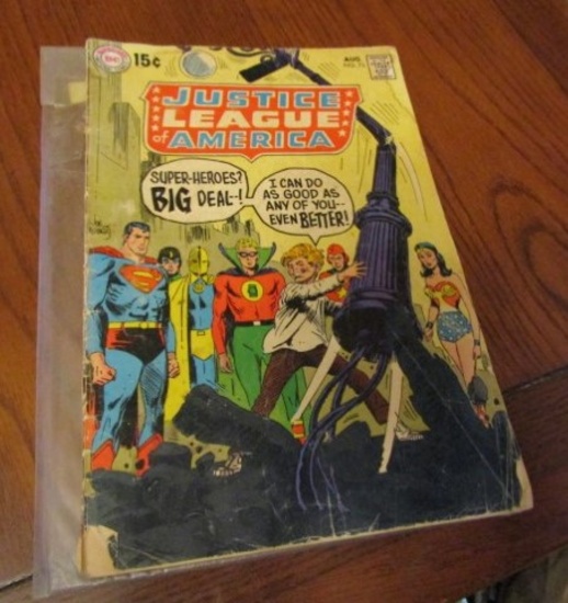 Vtg August 1969 D C Comics Justice League Of America