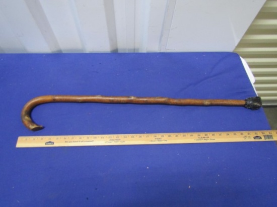 Solid Wood Cane Made From A Sturdy Tree Limb