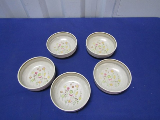 5 Temper - Ware By Lenox Stoneware Cereal / Soup Bowls