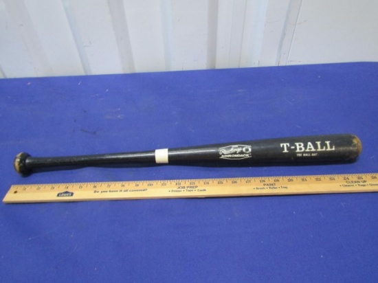 Vtg Wooden T Ball Baseball Bat