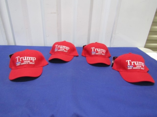 4 Never Worn Trump 2020 Caps