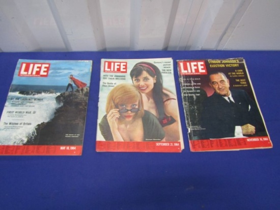 3 Life Magazines From 1964