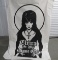 Large Elvira Hand Painted On Canvas Poster
