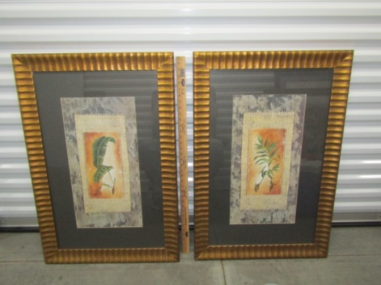 Set Of 2 Framed And Matted Prints Signed Zenz (LOCAL PICK UP ONLY)