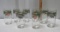 Set Of 8 Vtg Tea Glasses