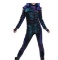 Kids' Disney Descendants Mal Deluxe Halloween Costume Jumpsuit
