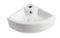 Elanti Wall-mounted Corner Bathroom Sink In White