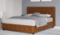 Full Dalia Tufted Faux Leather Bed Camel - Room & Joy ( No Shipping)