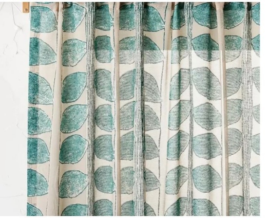 New 2 Panels 54"x84" Sheer Vines Blackout Window Curtain Panel Green