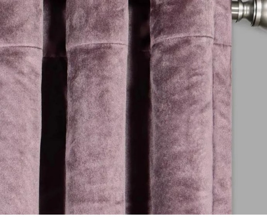 New - 84"x50" Harper Velvet Absolute Zero Blackout Window Panel Purple