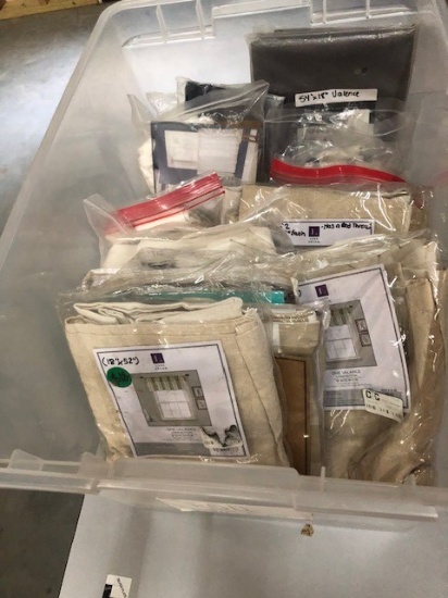 Tub Of New Window Valances And Tiers ( Aprox 15)